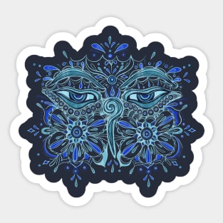 The Eyes of Buddha Sticker